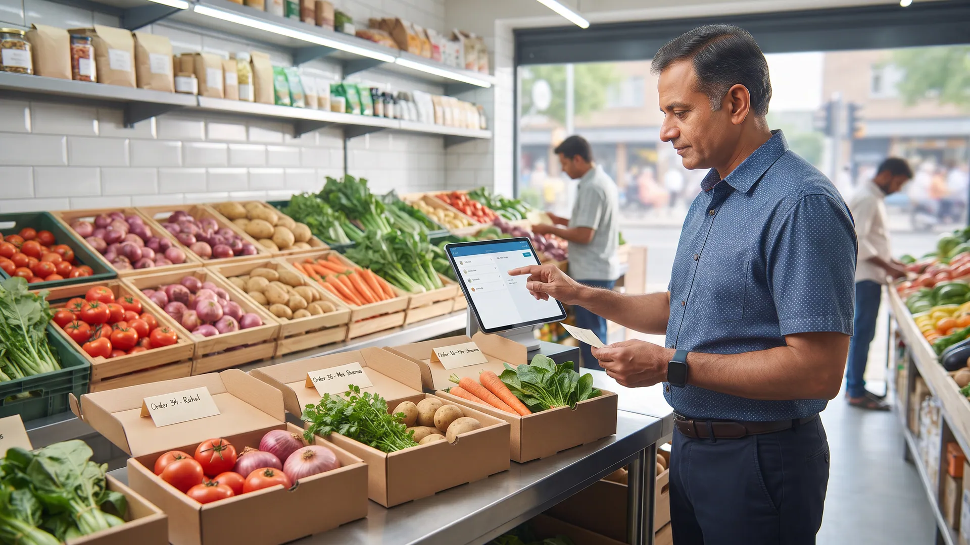 How to prepare fruit and vegetable orders without mixing up items