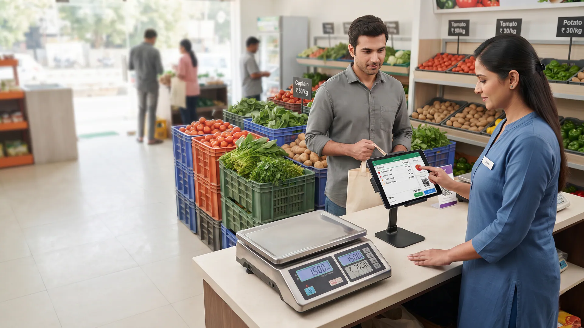 How to reduce weighing and billing mistakes in vegetable shops