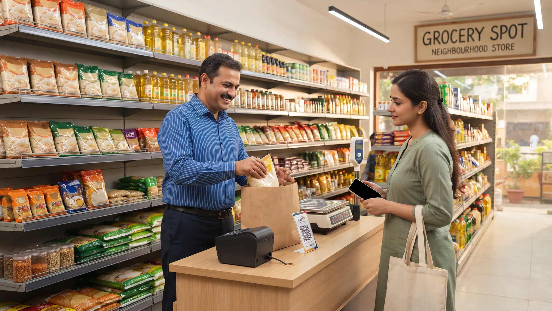 How to organise a small grocery shop for faster billing