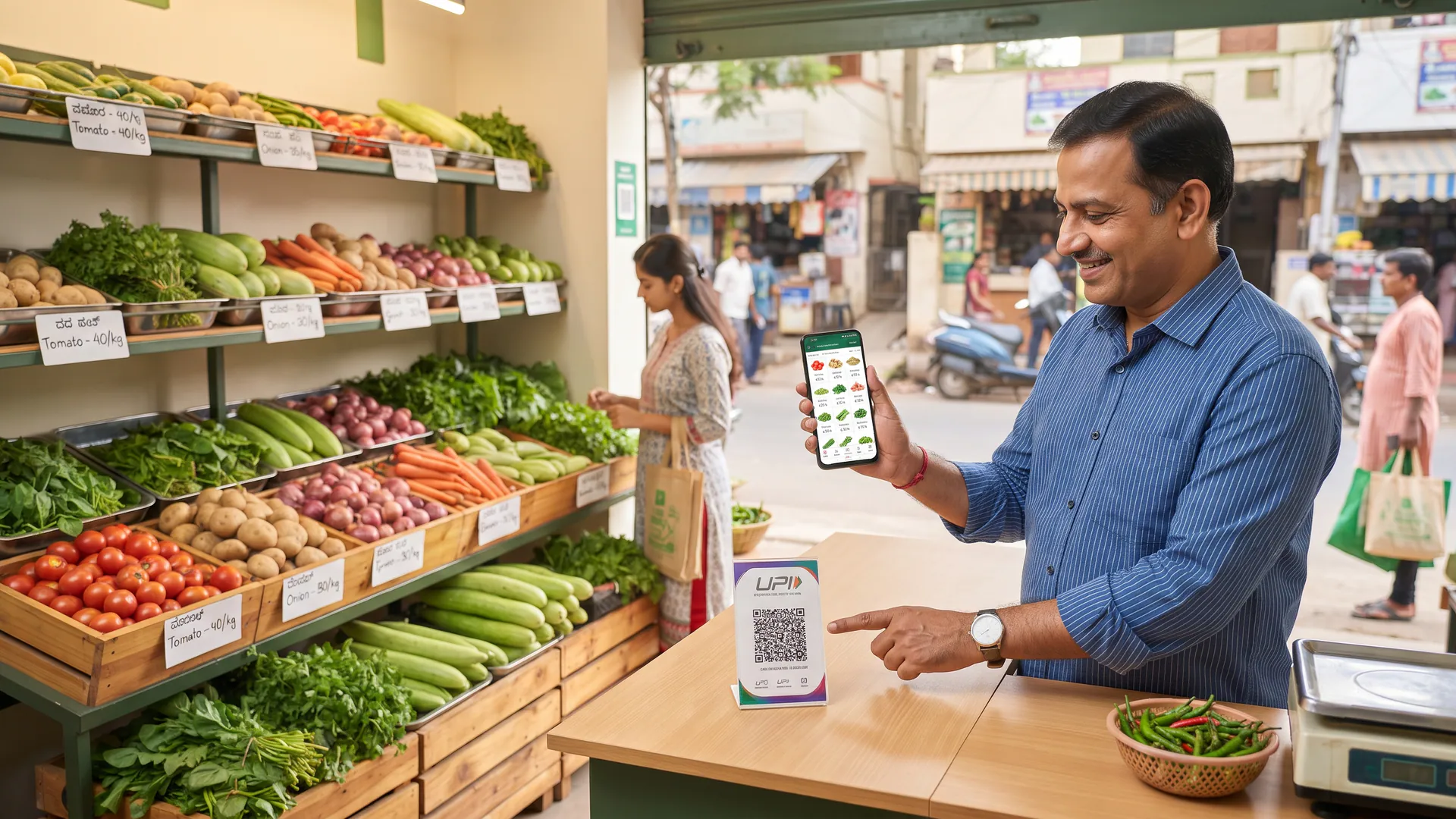 Can local vegetable vendors compete with online grocery apps?